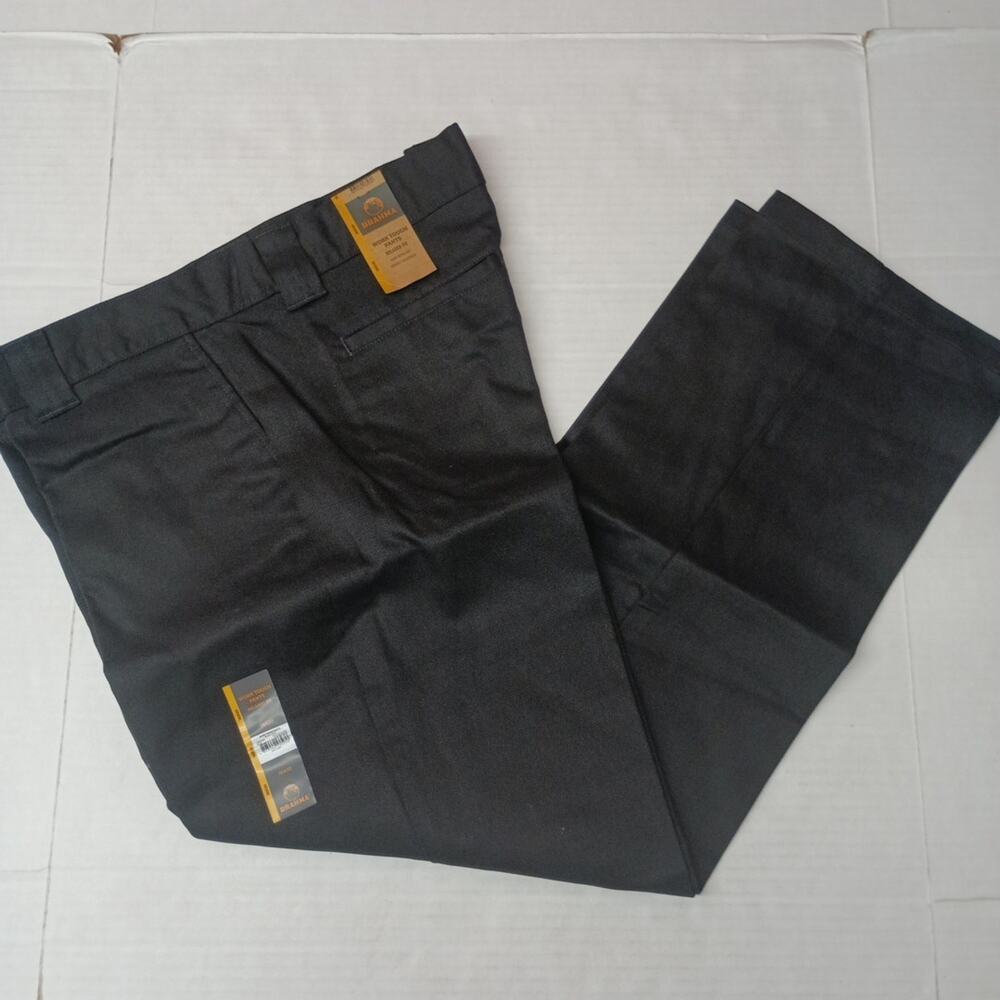 Brahma Men's Work Tough Pants Size 36x30‎ Black Relaxed Fit